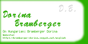 dorina bramberger business card